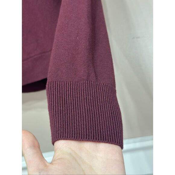 NWOT LAUREN RALPH LAUREN Black Label Sweater Wrap Top S  Cotton-Blend Surplice - Picture 4 of 12